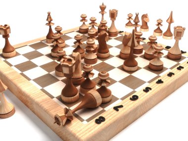 Chess game over clipart