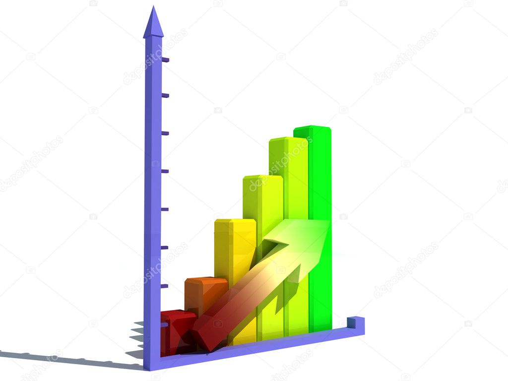 A multi-color bar chart — Stock Photo © amuzica #2542163