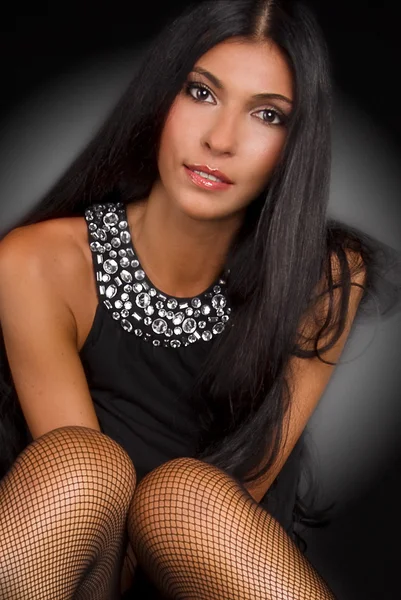 Portrait of a beautiful brunette girl — Stock Photo, Image