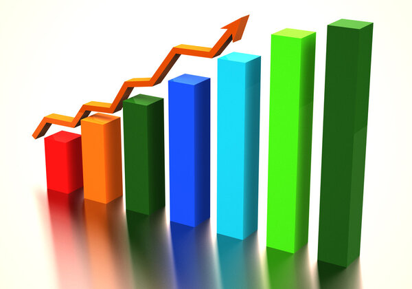 Business graph, chart, diagram bar