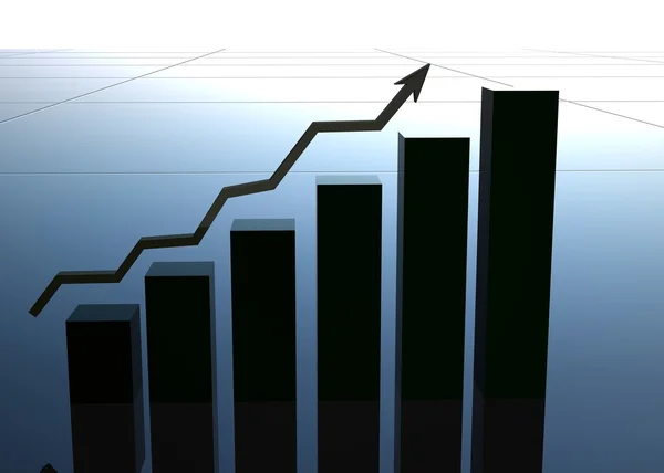 stock image Business graph, chart, diagram bar