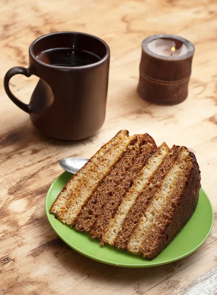 티와 케이크 — 스톡 사진