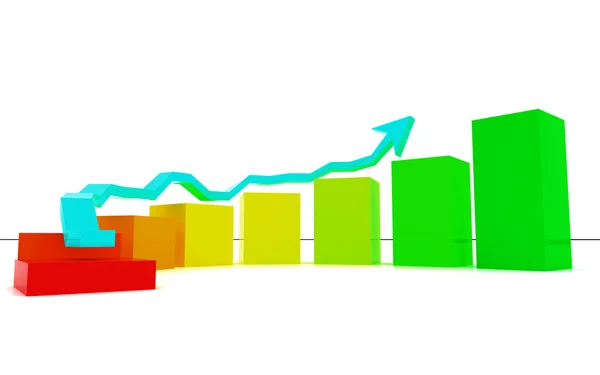 stock image Business finance chart, graph, diagram,