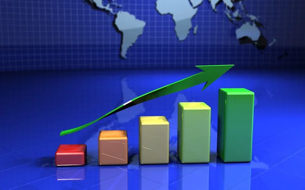 Business finance chart, graph, diagram, — Stock Photo, Image