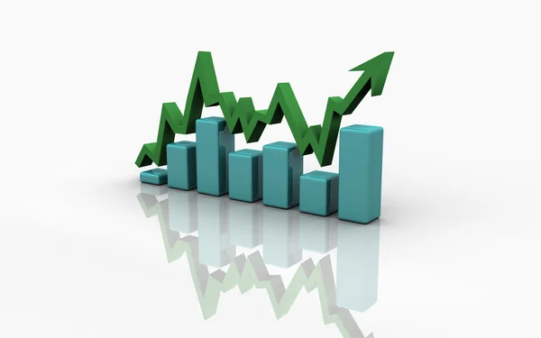 Gráfico de finanzas empresariales, gráfico, diagrama , —  Fotos de Stock