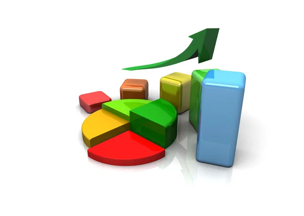 Gráfico de finanzas empresariales, gráfico, diagrama , — Foto de Stock