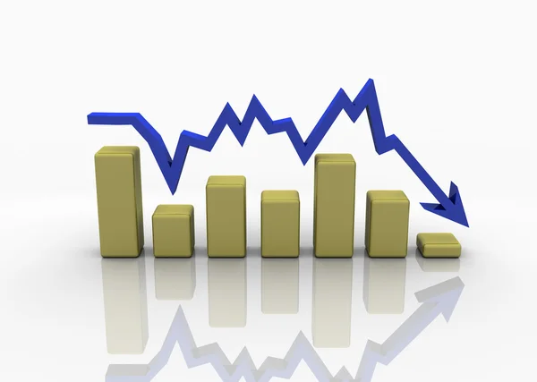 ビジネス金融チャート、グラフ、図, — ストック写真