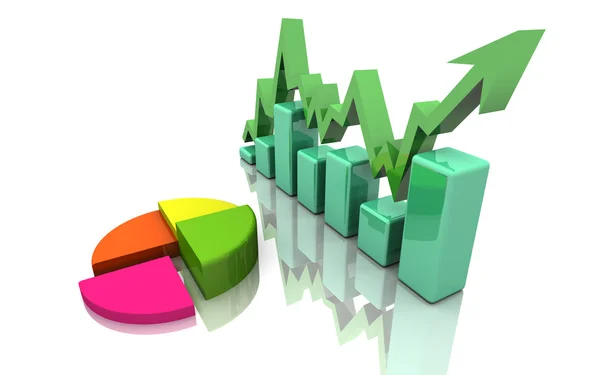 Gráfico de finanzas empresariales, gráfico, diagrama —  Fotos de Stock