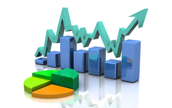 Gráfico de finanzas empresariales, gráfico, diagrama , — Foto de Stock