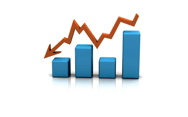 Üzleti finanszírozási táblázat, grafikon, diagram, — Stock Fotó