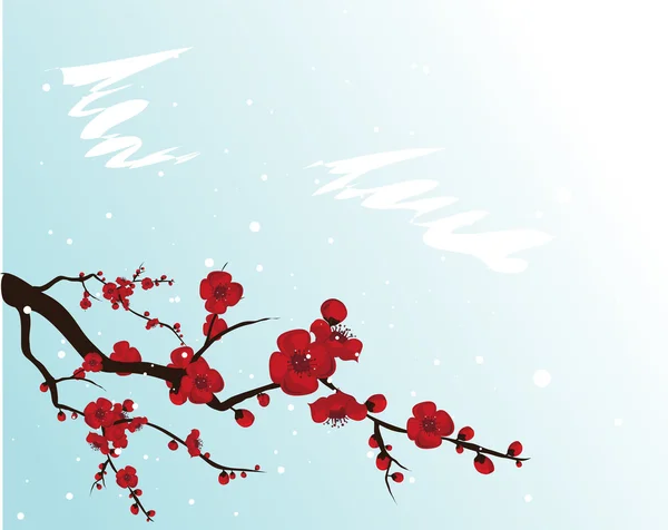 Sakura floreciente — Archivo Imágenes Vectoriales