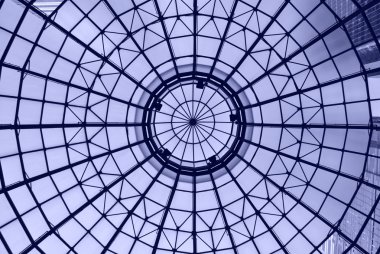 Blue glass dome roof clipart