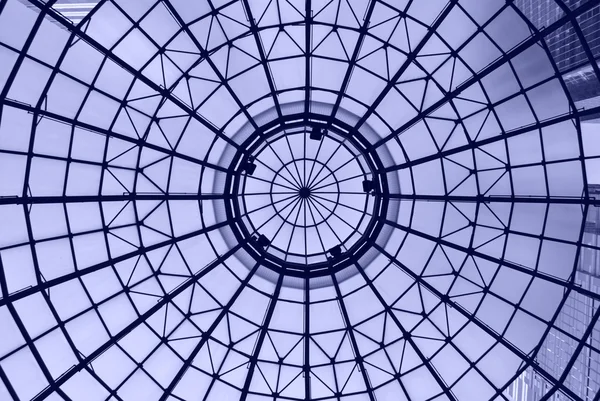 Techo cúpula de cristal azul — Foto de Stock