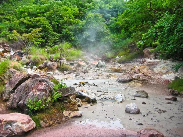 화산 진흙 수영장 — 스톡 사진