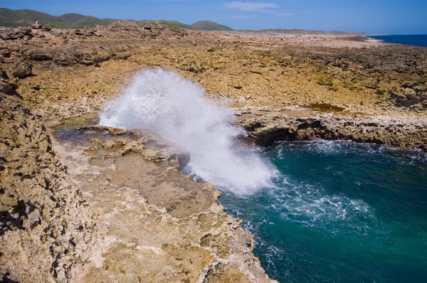 Boca shete parque nacional de curaçao — Fotografia de Stock