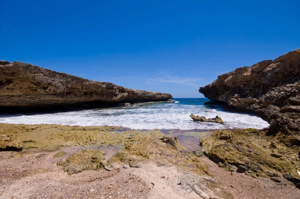 Rocky shore shete boca national park — Stock Photo, Image