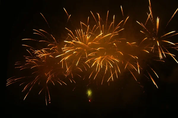Goldenes Feuerwerk — Stockfoto