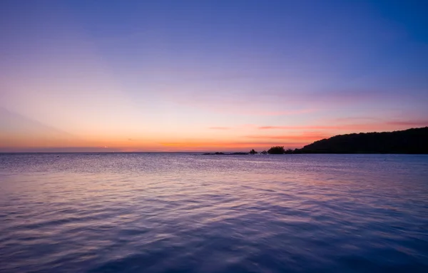 Levendige zee zonsondergang pastel — Stockfoto