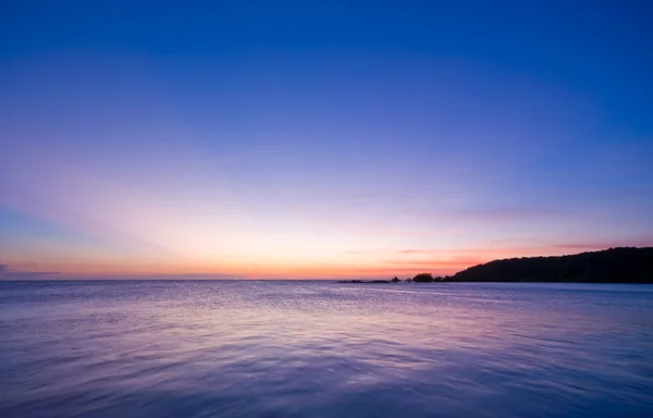 Zee zonsondergang pastel — Stockfoto