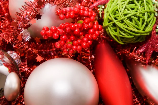 Vánoční dekorace, ozdoby — Stock fotografie