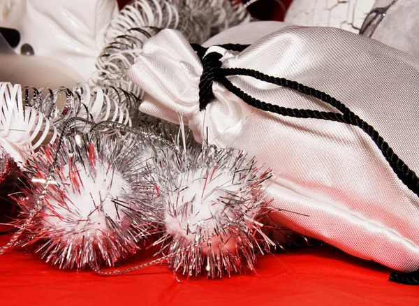 Decoración de Navidad con bolsa de regalo — Foto de Stock