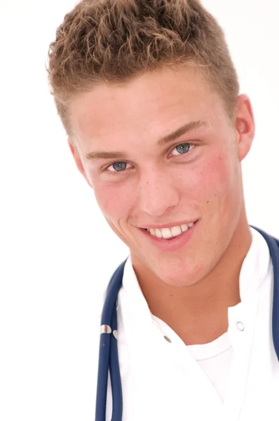 Unga läkare leende — Stockfoto