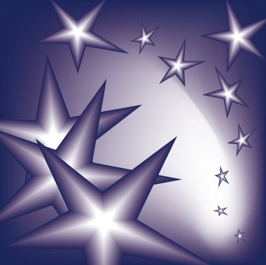 Falling stars clipart