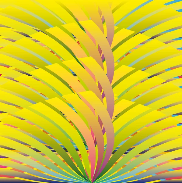 抽象的な虹の波状の背景 — ストックベクタ