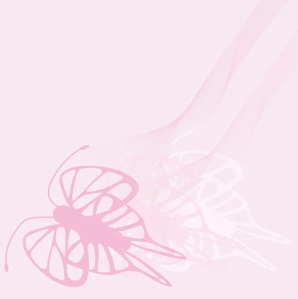蝶の少女のデザイン — ストックベクタ