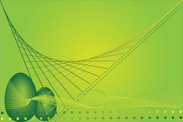 Easter background with eggs