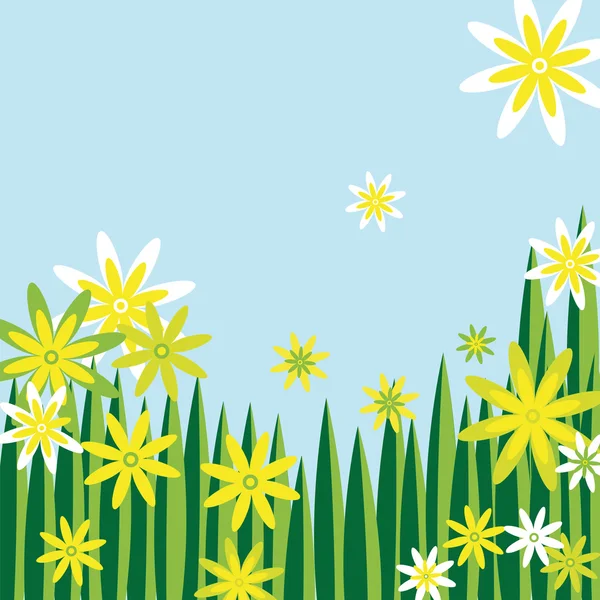 花の草原 — ストックベクタ