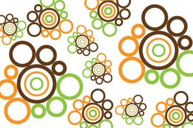 Retro circular design clipart