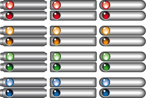 Web düğmeleri koleksiyonu — Stok Vektör