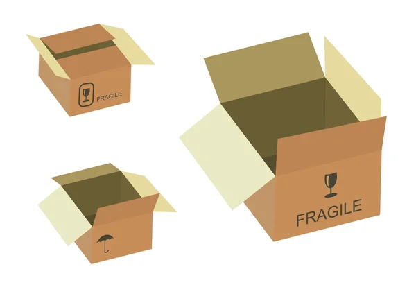 Boîte en carton — Image vectorielle