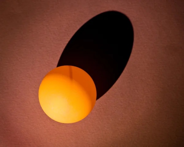 乒乓球玩游戏的橙色球 图库图片