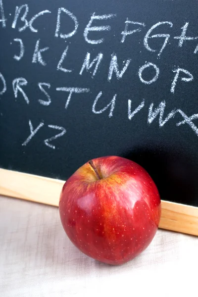 Αλφάβητο μουντζούρες στο blackboard — Φωτογραφία Αρχείου