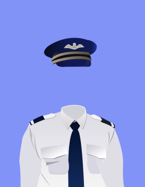 Pilot´s uniform clipart