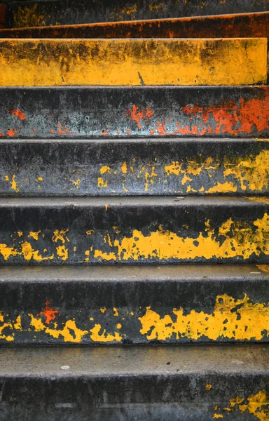 Colurful worn steps