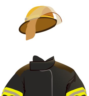 Firefighter uniform clipart