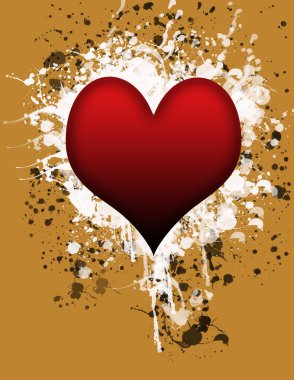 Heart splash clipart