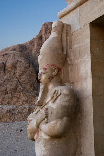 埃及神庙雕像 — 图库照片