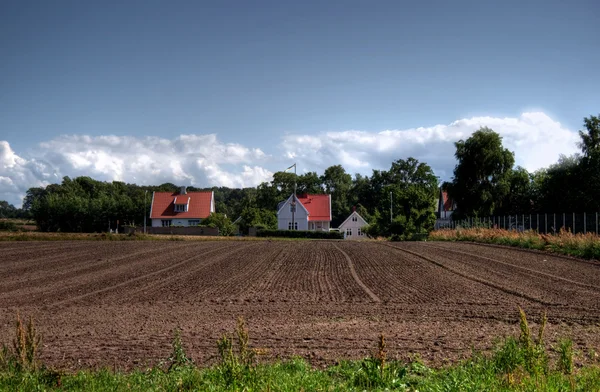 Villaggio agricolo idilliaco in Svezia — Foto Stock
