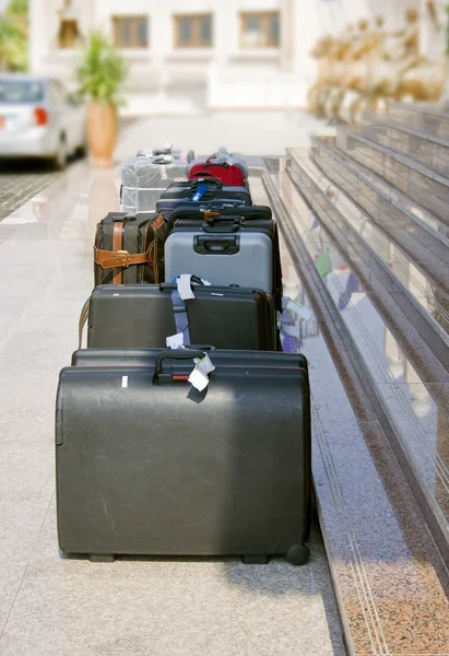 stock image Suitcases waiting for departure