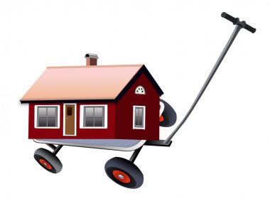 Moving cottage clipart