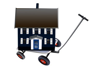 Moving house clipart