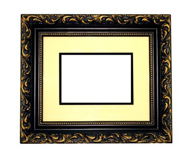 Picture frame with decor clipart