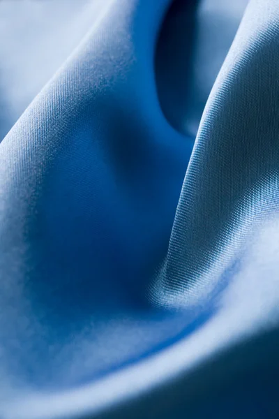 stock image Blue silk fabric