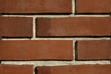 Red bricks on the wall clipart