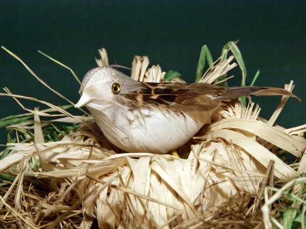 stock image Artificial bird in nest