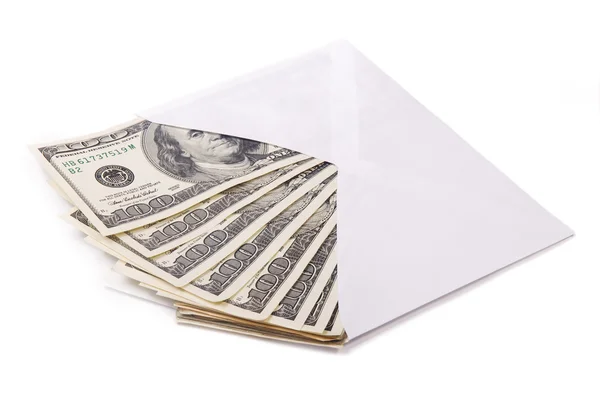 Гроші в конверті — стокове фото